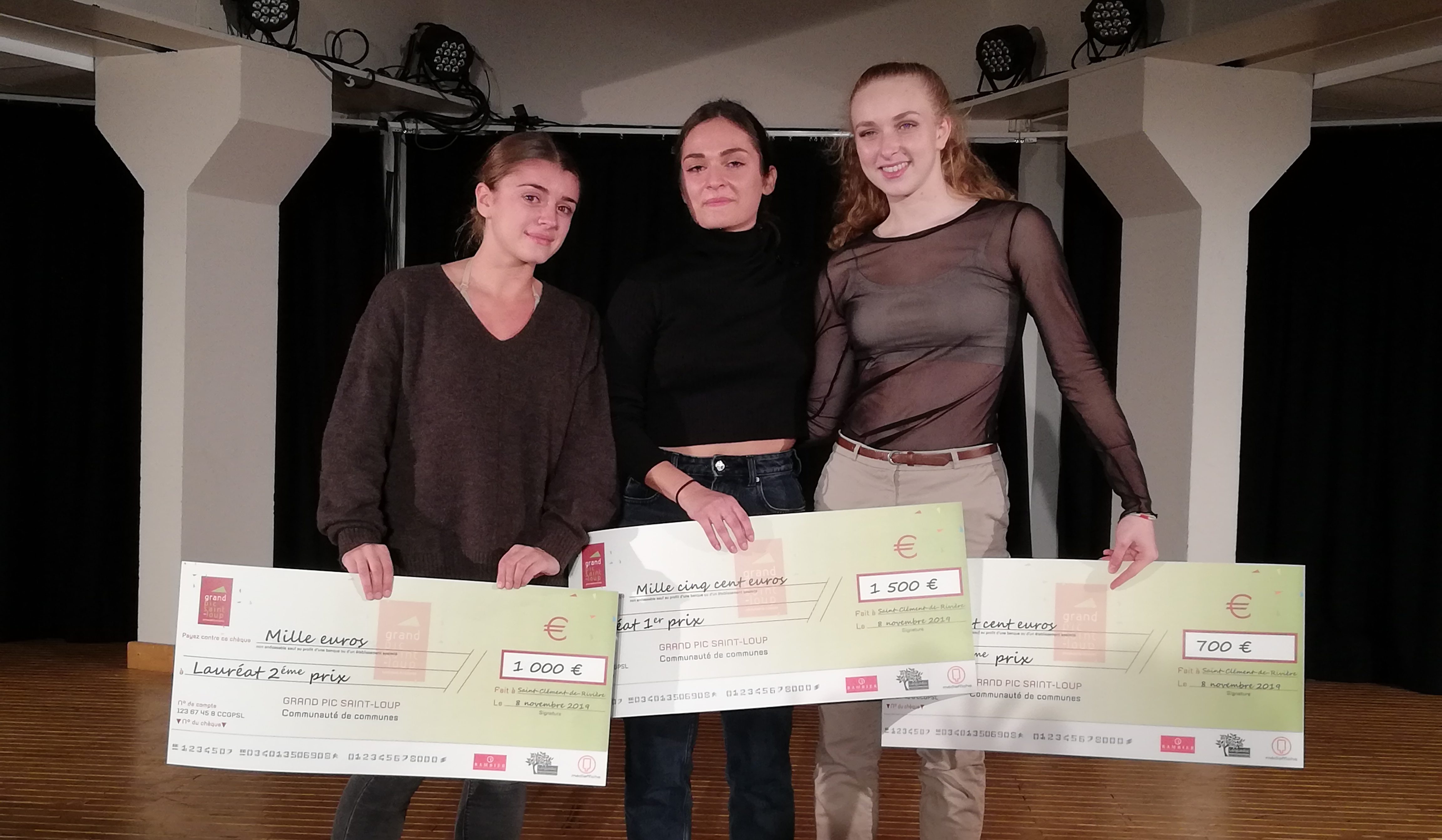 Le podium de la 3ème édition d’A pas de Loup. Photo : Coralie Pagès-Bouet