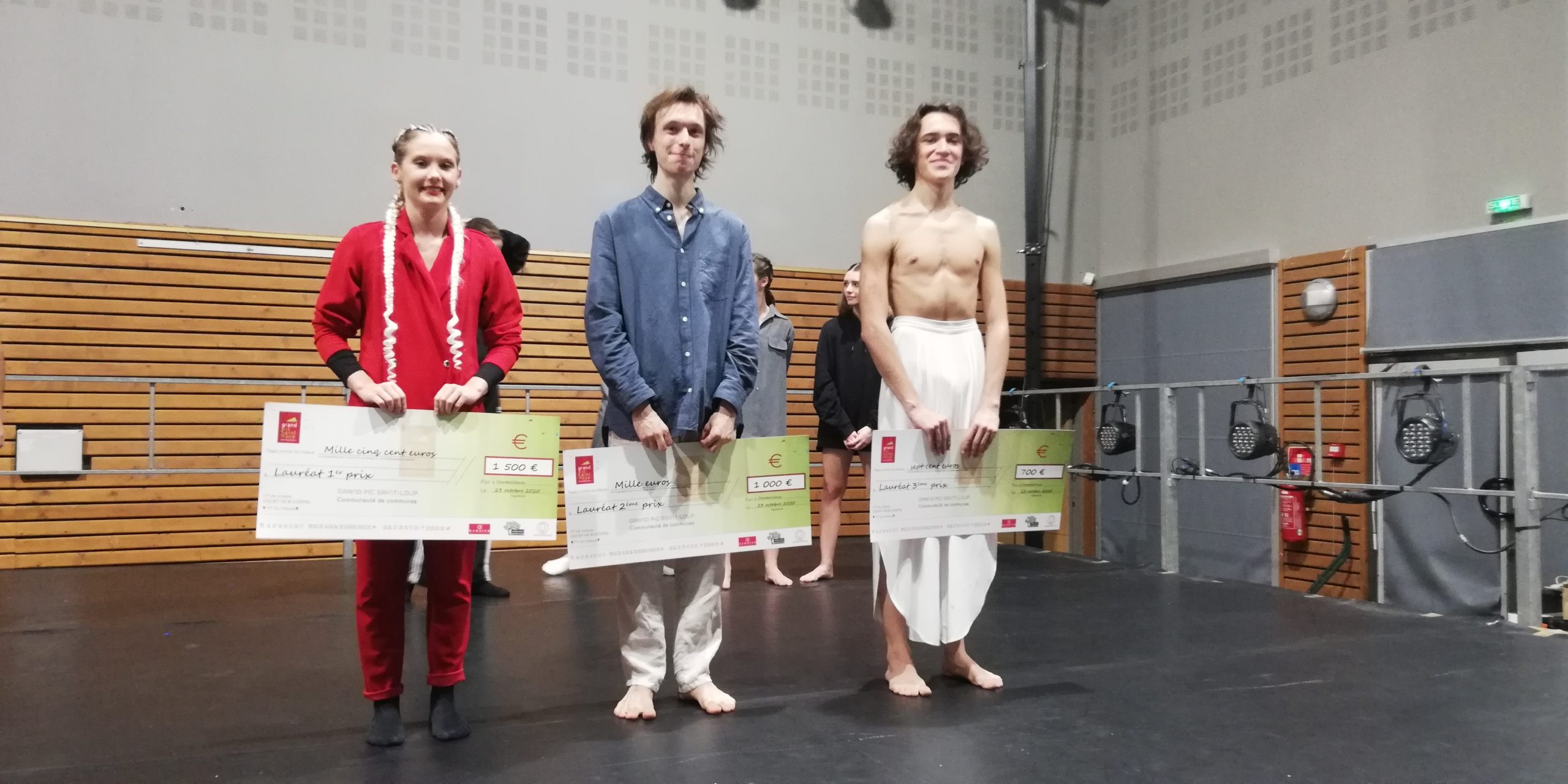 Le podium de la 4e édition d’A pas de Loup. Photo : Coralie Pagès-Bouet
