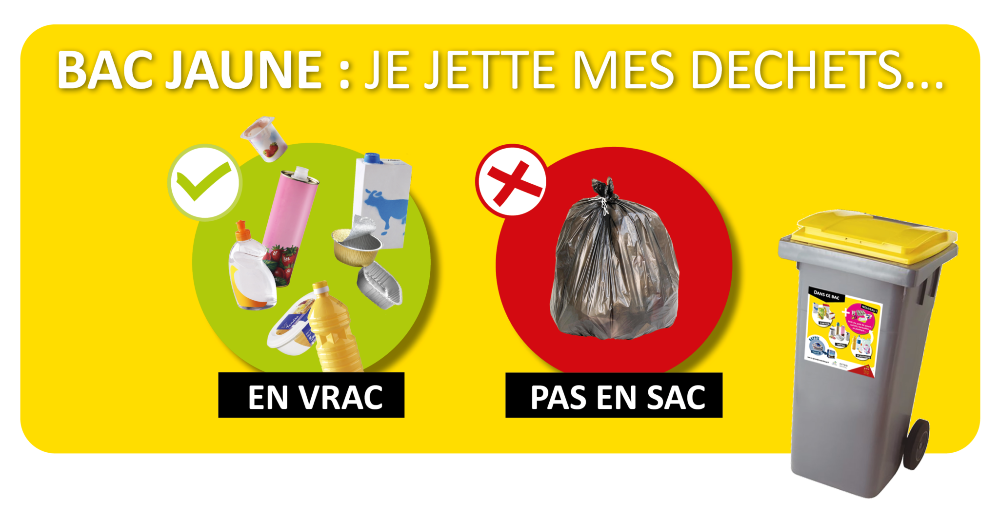 Bac Jaune : On Jette Les Déchets En Vrac ! - Grand Pic Saint-Loup