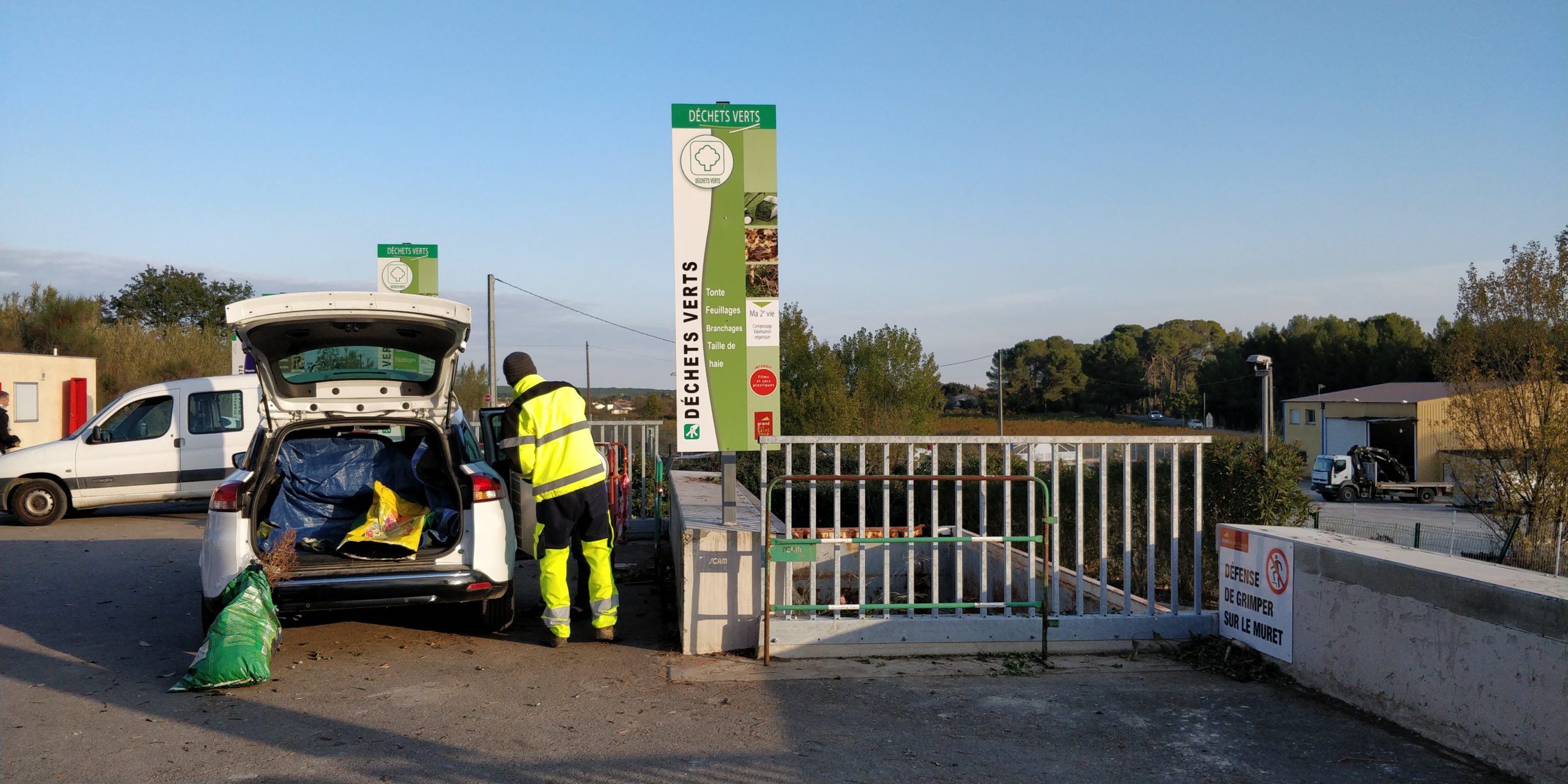 Déchetterie de Teyran. Photo : Christophe Colrat