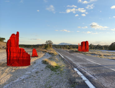 "Monument Valley", création in situ - Aux bords des paysages #5. @ Gaspard Combes