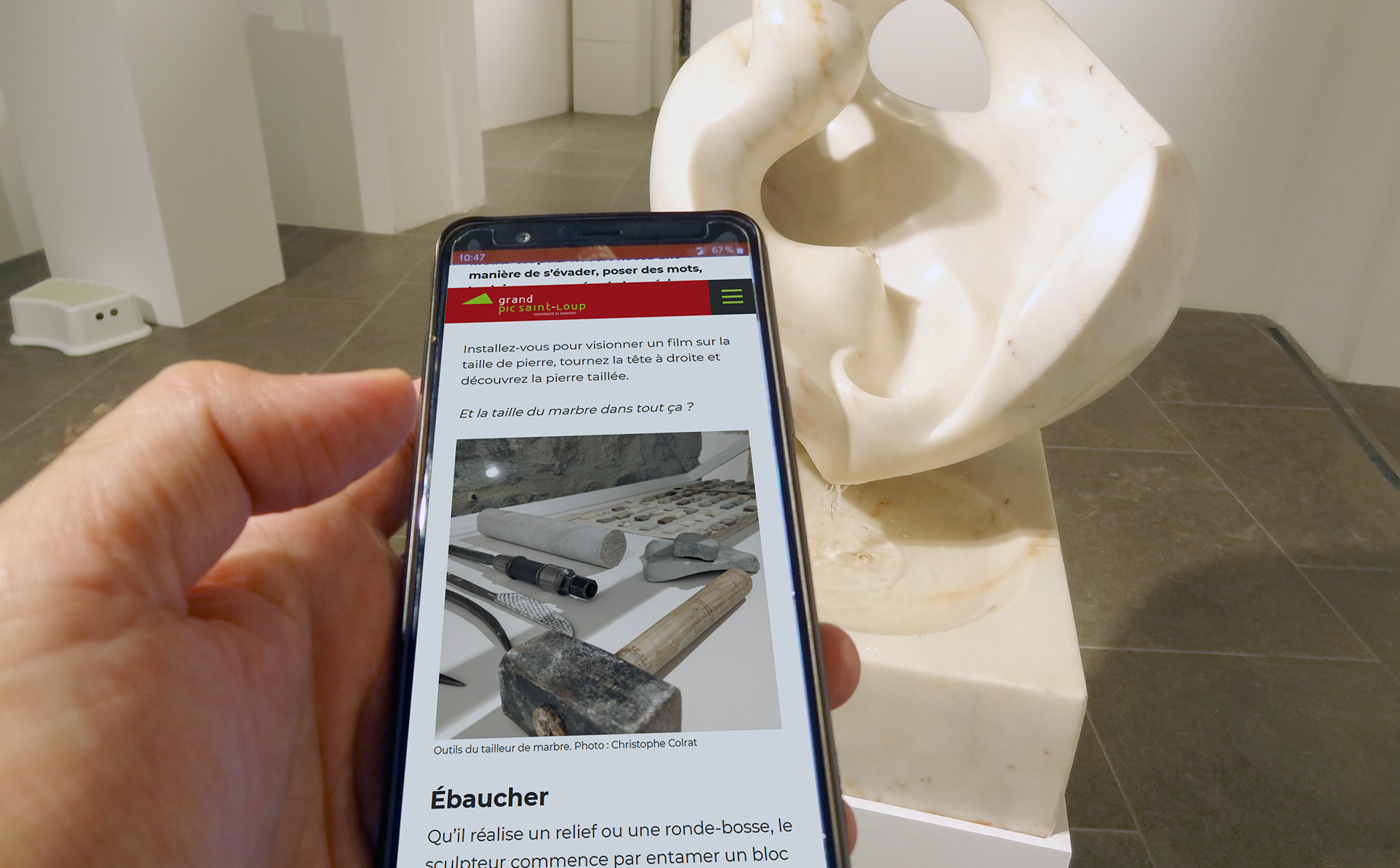 Visitez les musées avec votre smartphone. Photo : Christophe Colrat
