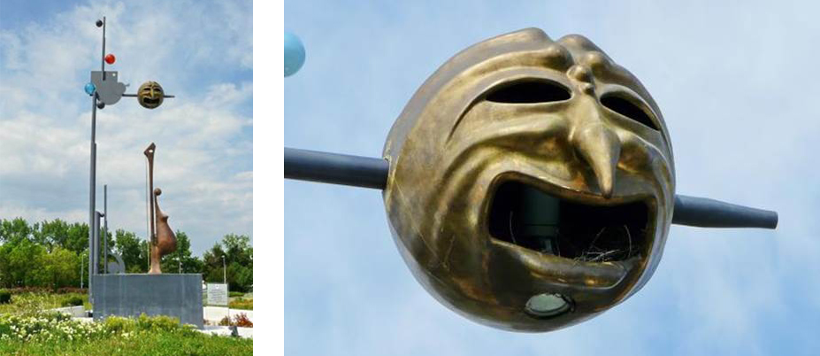 Robert Rocca : "Ombre et lumière", rond-point du Domaine d'O, Montpellier. Photo : Muriel Rocca