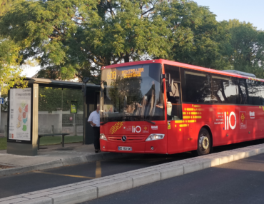 Le bus de la ligne 608 à Saint-Gély-du-Fesc. Photo : Christophe Colrat