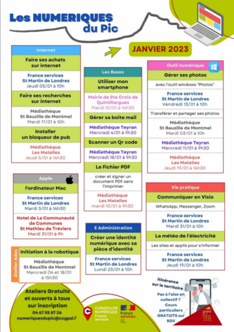 Cliquer pour agrandir Programme jan. 2023