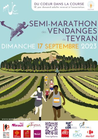 Semi-marathon des Vendanges - affiche 2023