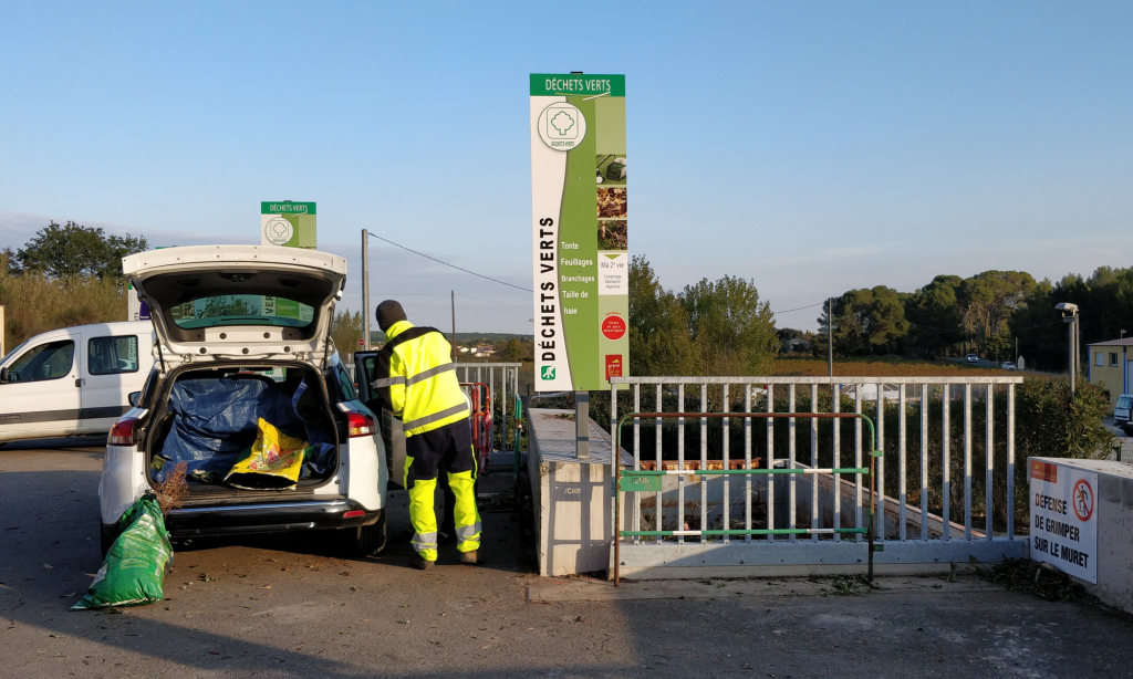 Déchetterie de Teyran. Photo : Christophe Colrat
