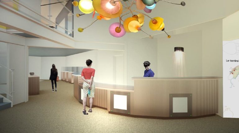 Projection du futur espace d’accueil