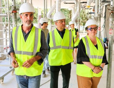 Visite du futur pôle intercommunal.