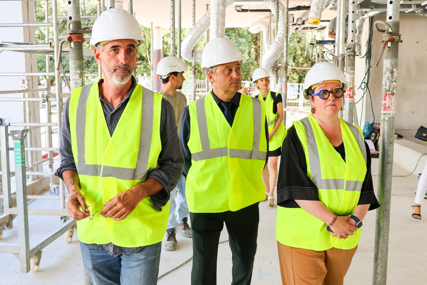 Visite du futur pôle intercommunal.