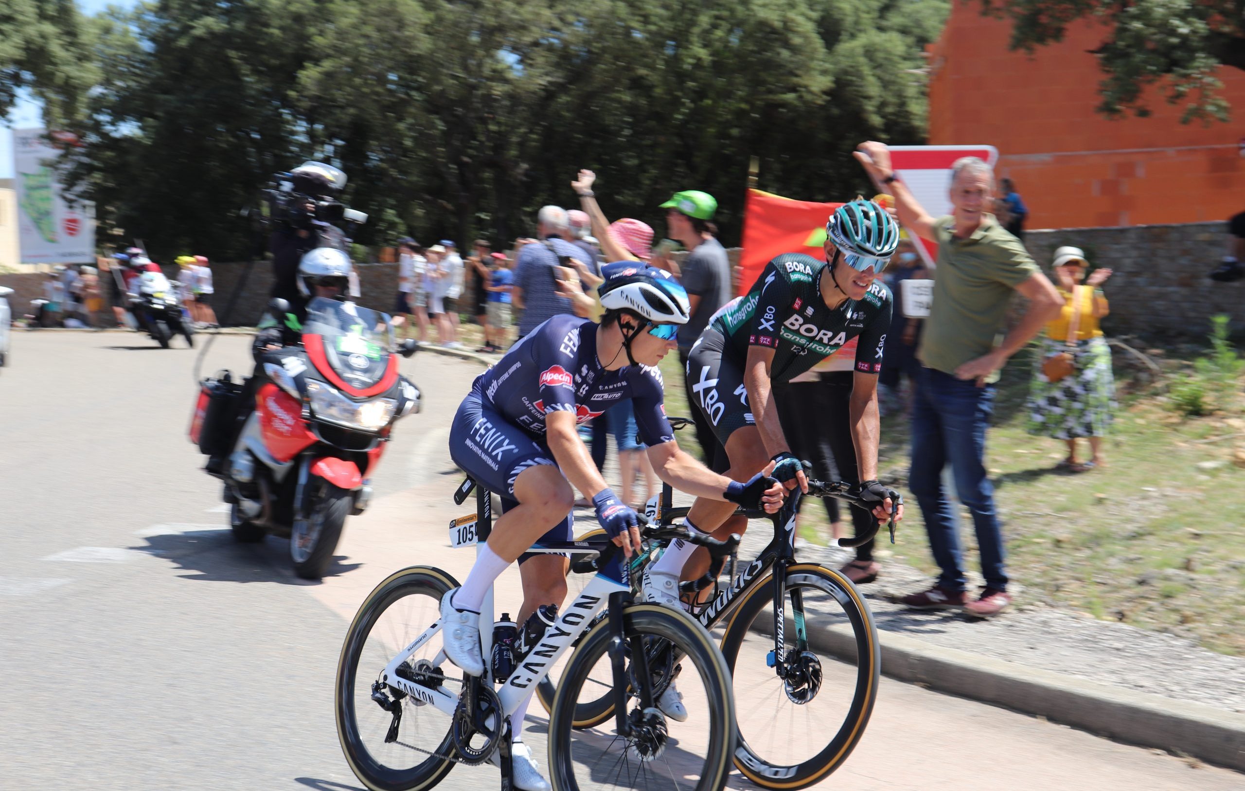 Le passage du Tour à Saint-Mathieu-de-Tréviers (ici en 2021). Photo : Jean-Philippe GRACIA